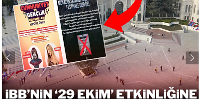 İBB'nin '29 Ekim' etkinliğine tehlikeli tahrik!