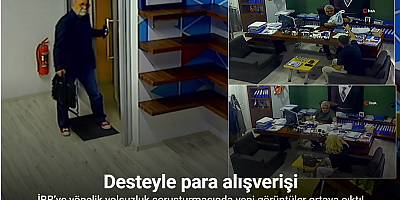 İBB’ye yönelik yolsuzluk soruşturmasında şüpheli iş insanının ofisinde para alışverişi kamerada