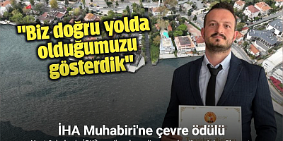 İHA Muhabiri Ahmet Faruk Sarıkoç’a çevre ödülü