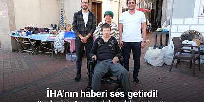 İHA’nın haberi ses getirdi: Cam kemik hastası genç, akülü sandalyesine kavuştu