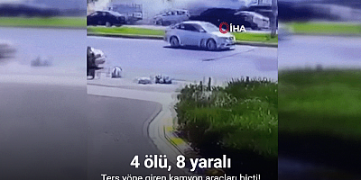 IKBY’de ters yöne giren kamyon araçları biçti: 4 ölü, 8 yaralı