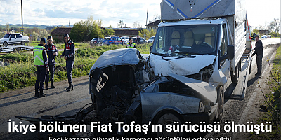 İkiye bölünen Tofaş’ın sürücüsü ölmüştü: Güvenlik kamerası görüntüleri ortaya çıktı
