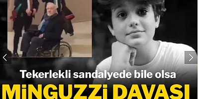 İlber Ortaylı tekerlekli sandalye ile adliyede