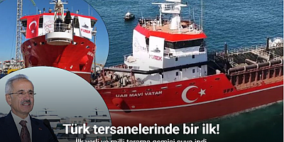İlk yerli tarama gemisi suya indi
