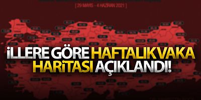 İllere göre haftalık vaka haritası açıklandı