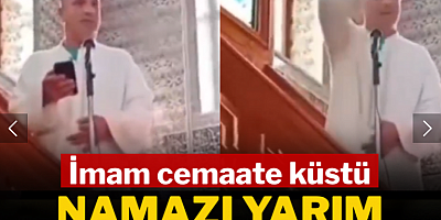 İmam cemaate küstü, namazı yarım bırakıp gitti