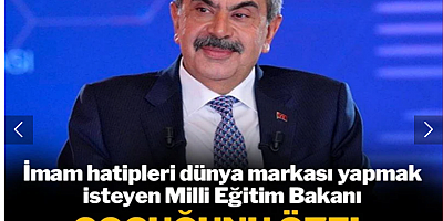 'İmam hatipleri dünya markası yapacağız' diyen Bakan Tekin çocuğunu özel okula gönderdi