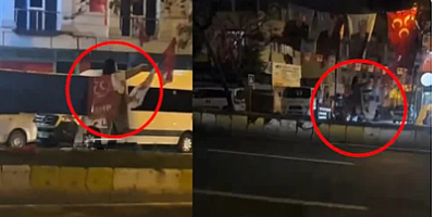 'İmralı'yla görüşenin bayrağı burada olamaz' diyen kadın bıçakla tek tek kesti