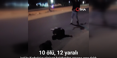 Irak'ta Kerbela'ya yürüyen kalabalığın arasına araç daldı: 10 ölü, 12 yaralı