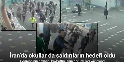 İran’da 1 öğrencinin hayatını kaybettiği saldırının görüntüleri yayınlandı