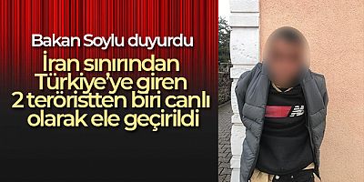 İran sınırından Türkiye'ye giren 2 teröristten biri canlı olarak ele geçirildi