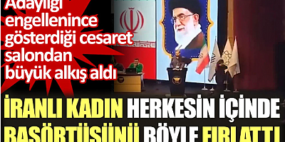 İranlı kadın yüzlerce kişinin önünde başörtüsünü böyle fırlattı