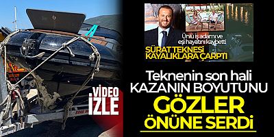 İş adamının ve eşinin öldüğü kazanın ardından tekne karaya çıkarıldı