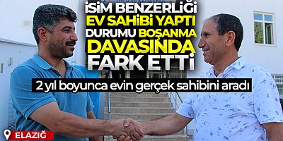 İsim benzerliği ev sahibi yaptı, durumu boşanma davasında fark etti