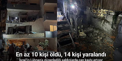 İsrail’in Lübnan’ı hedef alan son saldırılarında en az 10 kişi öldü, 14 kişi yaralandı