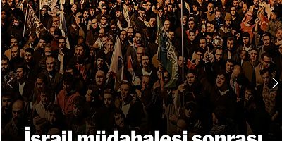 İsrail müdahalesi sonrası halk sokağa çıktı