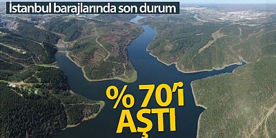 İstanbul barajlarındaki doluluk oranı yüzde 70'i aştı