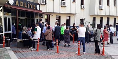 İstanbul Beykoz adliyesi COVID-19  konusunda önlemleri yok