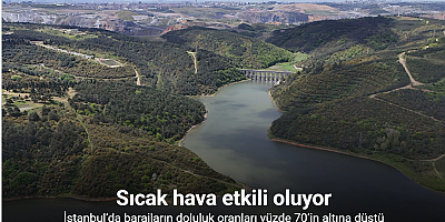 İstanbul’da barajların doluluk oranları yüzde 70’in altına düştü