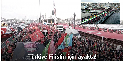 İstanbul’da büyük Gazze yürüyüşü