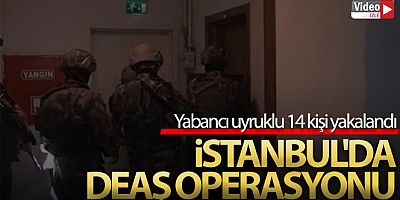 İstanbul'da DEAŞ operasyonu: Yabancı uyruklu 14 kişi yakalandı