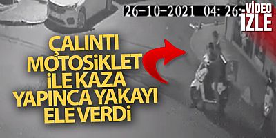 İstanbul'da hırsız çalıntı motosiklet ile kaza yapınca yakalandı
