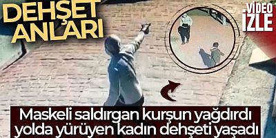 İstanbul'da iş yerine silahlı saldırı kamerada: sokakta yürüyen kadın dehşeti yaşadı