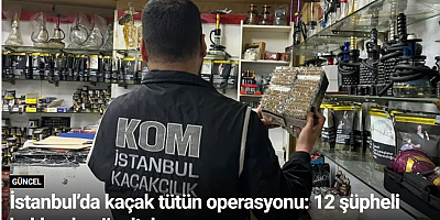 İstanbul’da kaçak tütün operasyonu: 12 şüpheli hakkında gözaltı kararı
