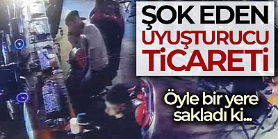 İstanbul'da klavye altından uyuşturucu ticareti kamerada