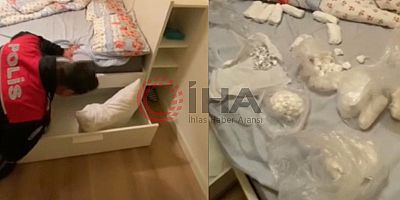 İstanbul'da kokain operasyonu kamerada: Yarım milyon liralık ele geçirildi