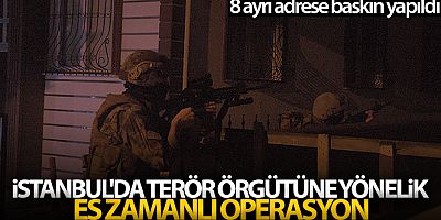 İstanbul'da terör örgütü TKP/ML'ye yönelik eş zamanlı operasyon