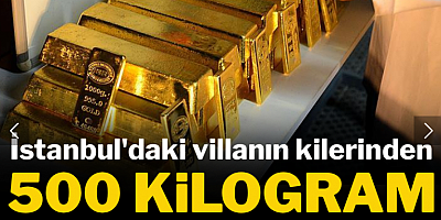 İstanbul'daki villanın kilerinden 500 kilo altın çıktı