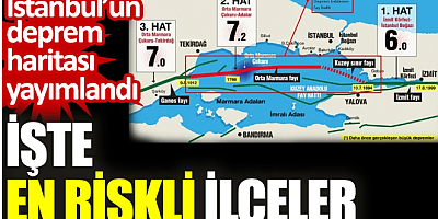 İstanbul’un deprem haritası yayımlandı. İşte en riskli ilçeler                     