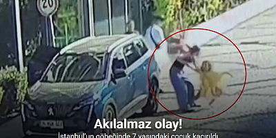 İstanbul’un göbeğinde 7 yaşındaki çocuk zorla araca bindirildi
