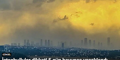 İstanbullular dikkat! 5 gün boyunca yasaklandı
