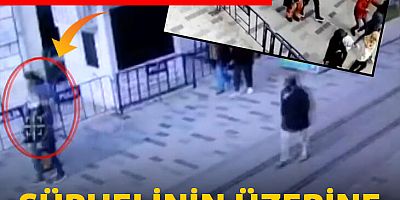 İstiklal Caddesi'nde hareketli anlar; Şüphelinin üzerine atlayarak yakaladı