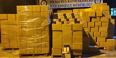 İzmir'de 4 milyon lira değerinde 10 ton kaçak tütün ele geçirildi