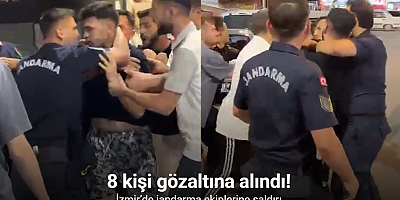İzmir’de jandarma ekiplerine saldırı: 8 gözaltı, 2 firari