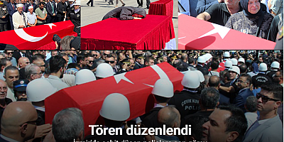İzmir’de şehit düşen polislere son görev
