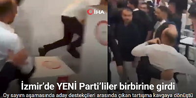 İzmir’de YENİ Parti’liler birbirine girdi
