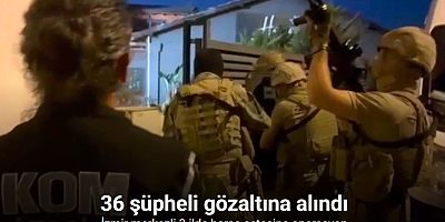 İzmir merkezli 3 ilde haraç çetesine operasyon