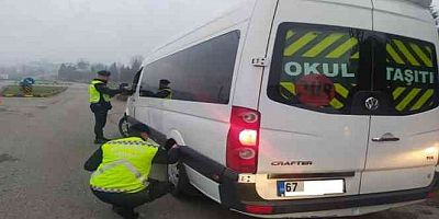 Jandarmadan servis araçlarına denetim