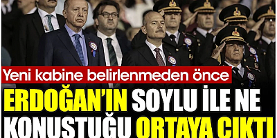 Kabine belirlenmeden önce Erdoğan ile Soylu'nun ne konuştuğu ortaya çıktı