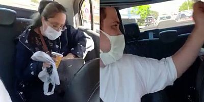 Kadıköy'de takside çay içen müşteriden taksiciye tehdit: 