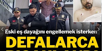 Kadına şiddeti engellemek isterken defalarca bıçaklandı