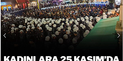 Kadınlara 25 Kasım'da Taksim ablukası