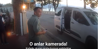 Kafeye silahlı saldırı kamerada