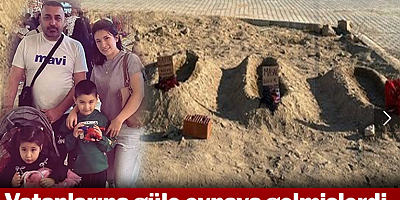 Kahreden fotoğraf! Vatanlarına güle oynaya gelmişlerdi: Mezarlıkta buluştular!