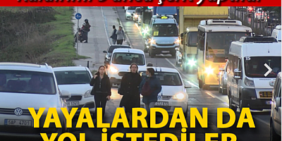 Kaldırımı 3'üncü şerit yaptılar; yayalardan da yol istediler