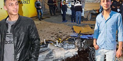 Kamyonetle çarpışan motosiklettekilerin 1'i öldü, 1'i yaralandı; mahalleli sokağa döküldü